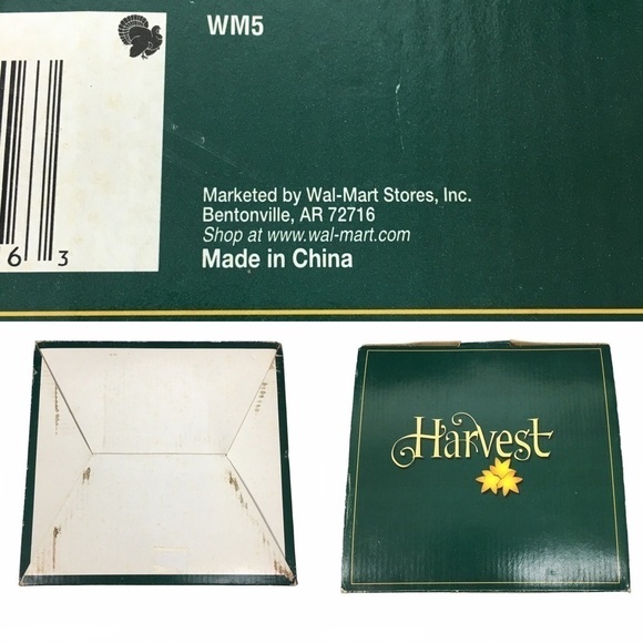 HARVEST Leaf Design Serving Set Thanksgiving Creamer Sugar Salt Pepper Ceramic - Picture 13 of 16